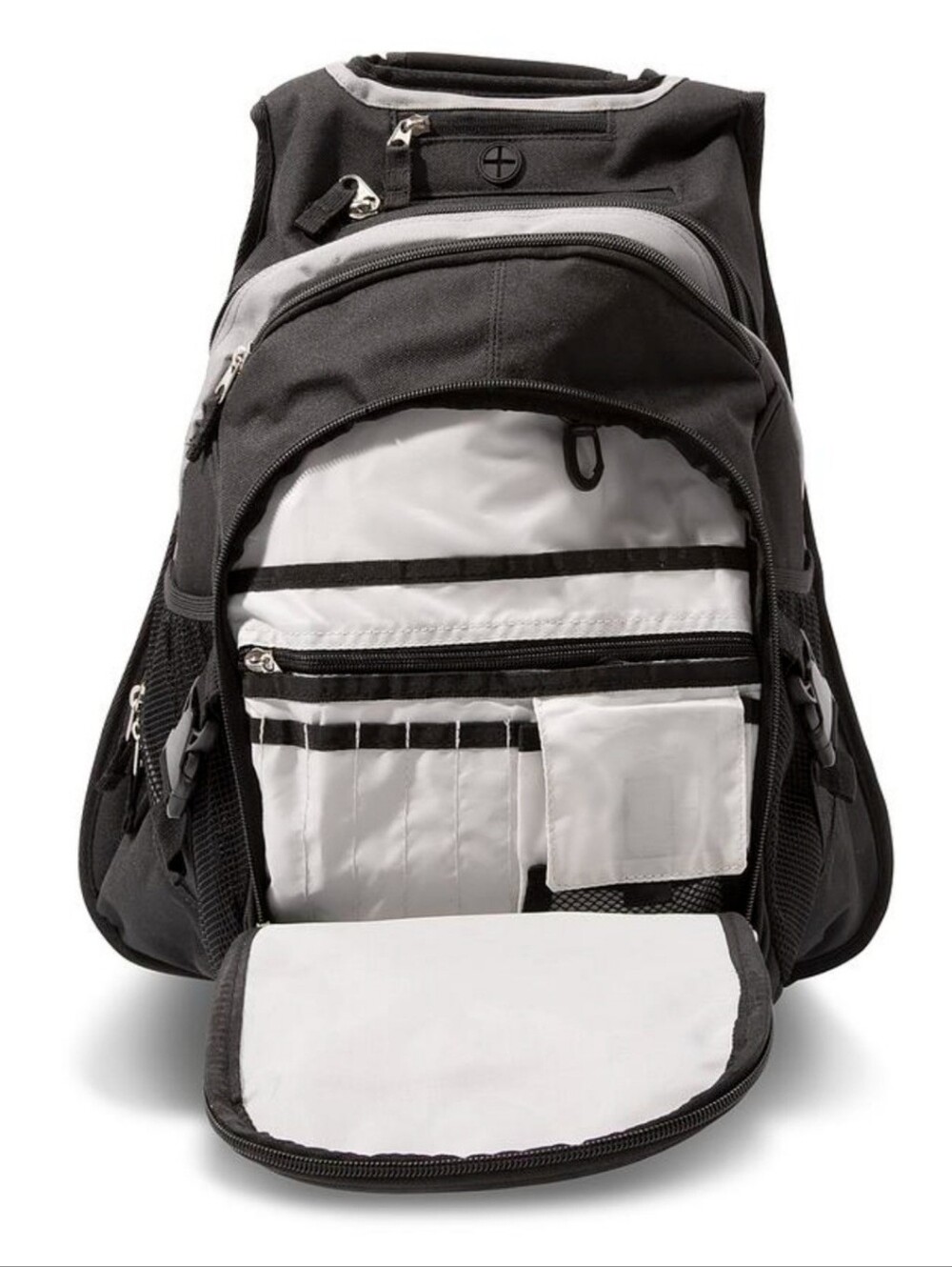 Motion Pro Black and Grey Men's Backpack Laptop Lightweight - Picture 3 of 6